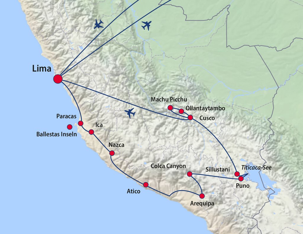 Peru – Reisekarte der IntensivReise 2027